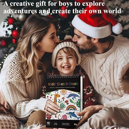 Sketch Book for Kids, 9" x 12" Kid Sketchbook, 100 Sheets (73lb/120gsm) Thick Drawing Paper for Kids, Spiral Sketch Pad for Kid, Easter Basket Stuffers. thumbnail 7