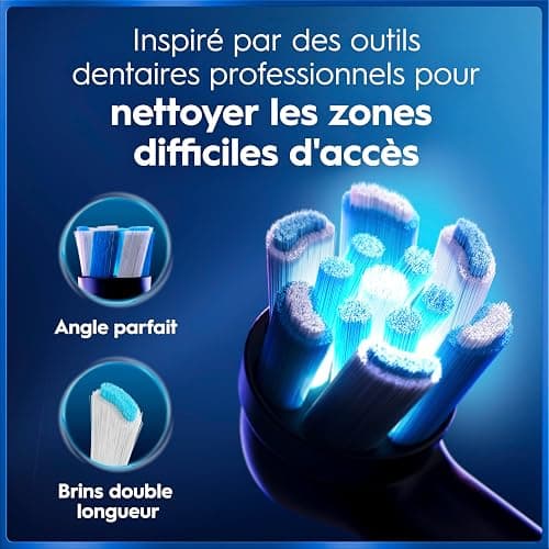 Oral-B Brosse A Dents Electrique iO 3 Rose, 3 Modes De Nettoyage Dont Blancheur, Brossage Silencieux, Capteur De Pression, Brossette De Rechange Oral B, Embout Rond, Chargeur, En Carton thumbnail 10