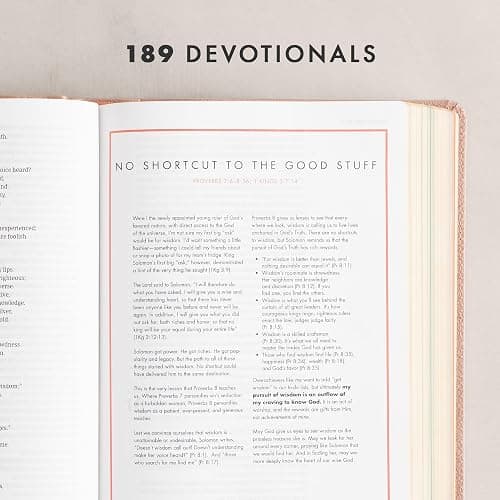 CSB She Reads Truth Bible, Rose Gold LeatherTouch, Black Letter, Full-Color Design, Wide Margins, Journaling Space, Devotionals, Reading Plans, Single-Column, Easy-to-Read Bible Serif Type thumbnail 3
