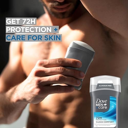 Dove Men+Care Deodorant Stick for Men Clean Comfort Pack of 2 Aluminum Free 72-Hour Odor Protection Mens Deodorant with 1/4 Moisturizing Cream 3 oz thumbnail 6