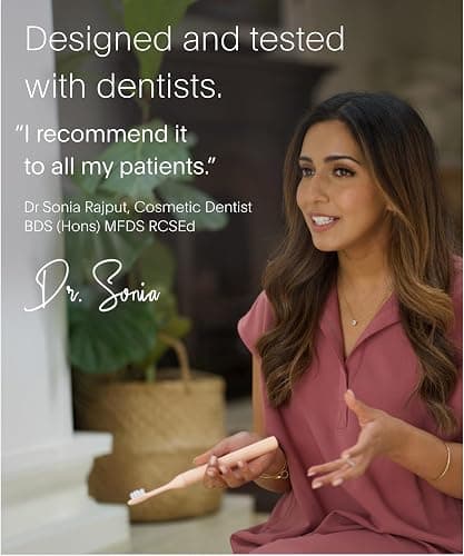 SURI Pro Sonic Electric Toothbrush | Over 4+ Weeks Battery | Pressure Sensor | Aluminium Body | 2-Minute Timer | Plant-Based Heads | Pink thumbnail 7