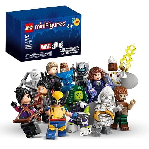 Lego Minifigures Marvel Series 2 6 Pack 66735 Mystery Blind Box, Surprise Collectible Characters for Role Play or to Add to a Minifigure or Marvel Collection, A Gift for Disney and Marvel Fans - Image 1
