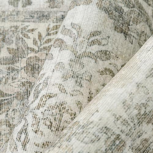PureCozy 9x12 Area Rug Beige Washable Vintage Distressed Living Room Carpet Large Bedroom Indoor Medallion Floral Non Slip Retro Throw Floor Mat for Office Dining Room Kitchen Bathroom thumbnail 7