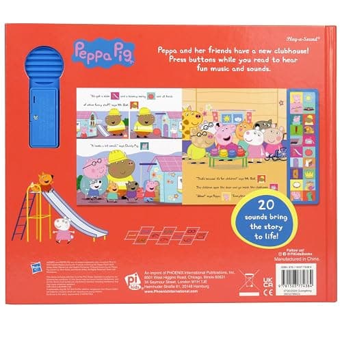 Peppa Pig - Peppa's Clubhouse 20-Button Sound Book - PI Kids thumbnail 2