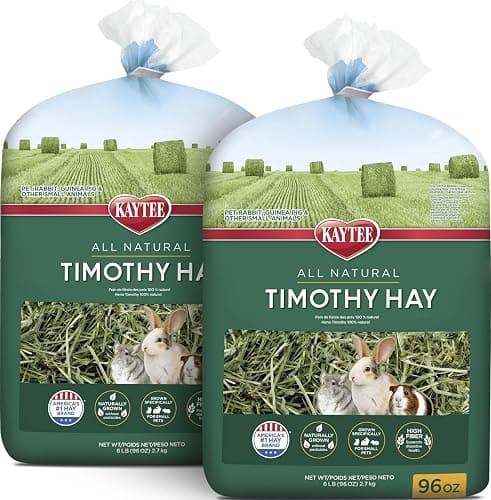 Kaytee Timothy Hay, High Fiber for Rabbits, Guinea Pigs, 12 Pounds | Supports digestive health. Hand-selected rabbit hay. Guinea pig hay, chinchilla hay, pesticide free - Image 1