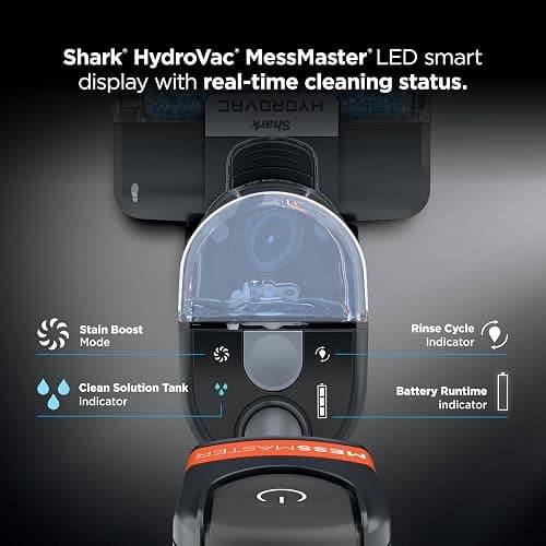 Shark | Wet Dry Vacuum Cleaner | Vacuum and Mop Combo | HydroVac MessMaster | 3-in-1 Self-Cleaning + Powerful Suction | 2 Brushrolls & 2 Solutions Included | Hardwood Floor & Area Rug Cleaner | AW261 thumbnail 9