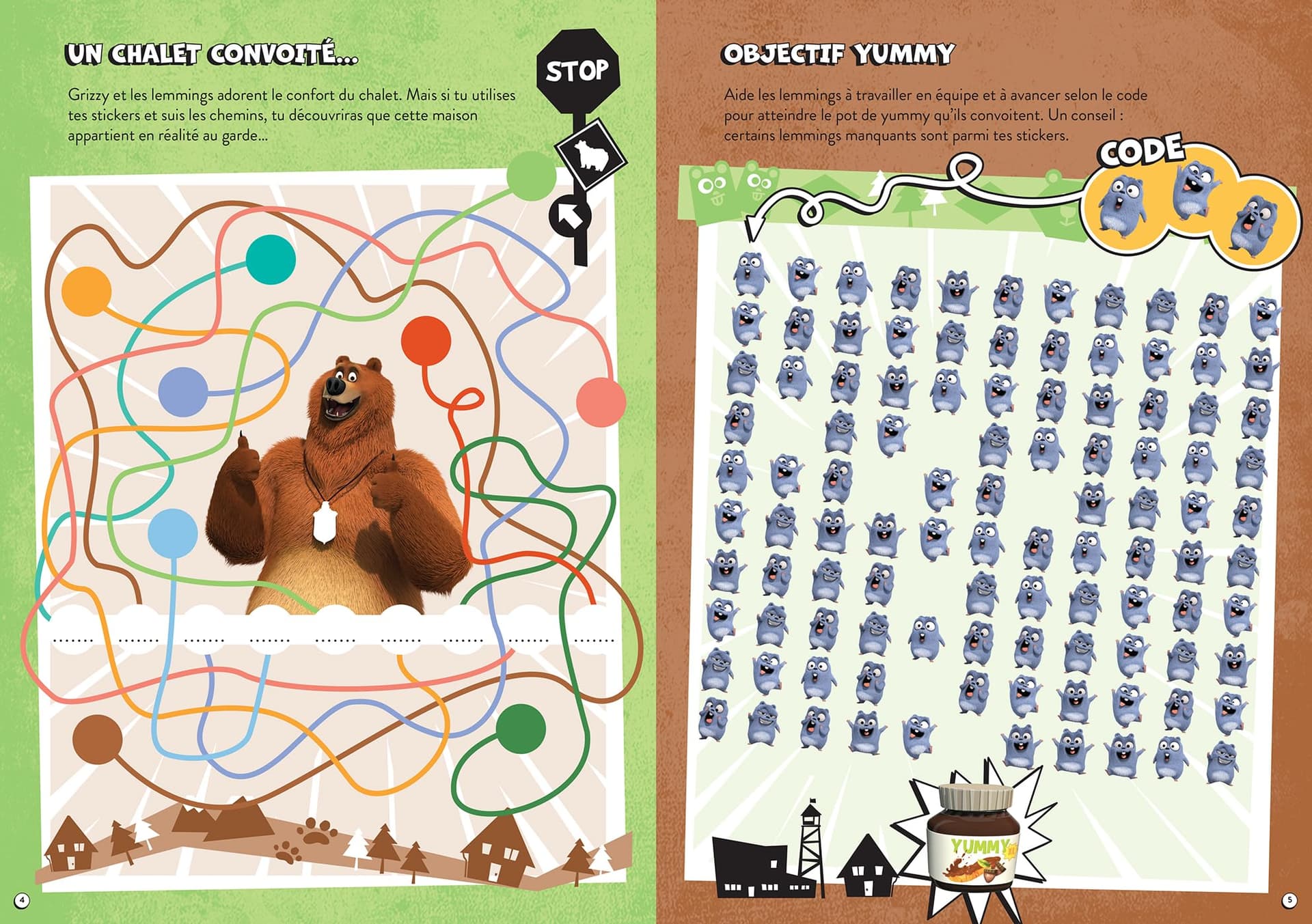 Grizzy et les lemmings - 100 stickers thumbnail 3