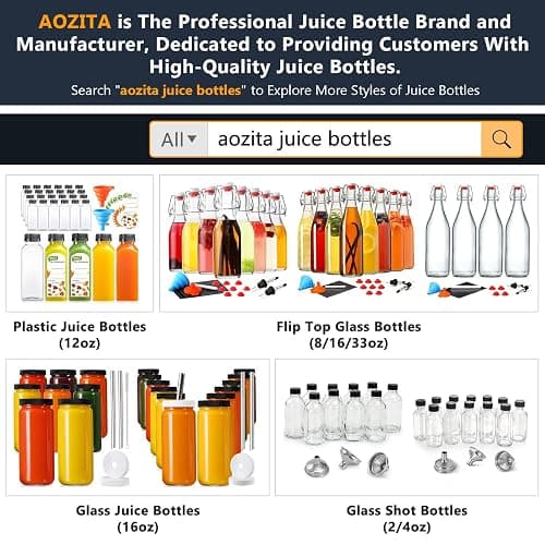 24 PACK, 12 OZ Reusable Thicker Plastic Juice Bottles with Caps, Leakproof | Plus 24 Labels & 2 Funnels, Clear Juicing Bottles for Juice, Smoothies, Ginger, Tea, Coffee -Food Grade & Travel & Freezable thumbnail 3