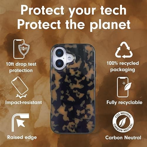 Sonix Case for iPhone 16 Plus | Compatible with MagSafe | 10ft Drop Tested | Tortoiseshell | Brown Tort thumbnail 4