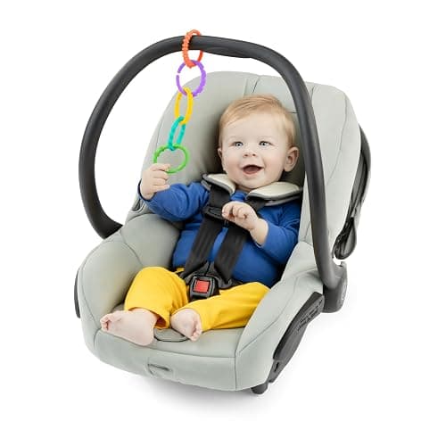 Bright Starts Lots of Links Rings Toys for Stroller or Carrier Seat, BPA-Free, Ages 0 Months Plus, Multicolor, 24 Count thumbnail 4