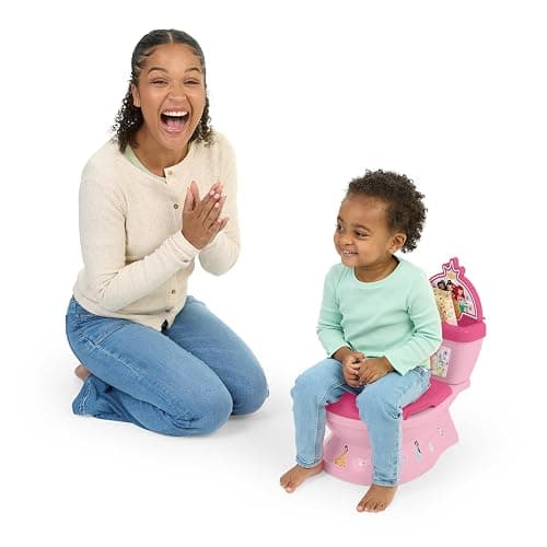 Bright Starts Disney Junior Princess My Size Potty Training Toilet, Toddler Potty Chair with Flushing & Cheering Sounds, Removable Seat with Splash Guard & Handles, Ages 18+ Months, Up to 50 lbs thumbnail 7