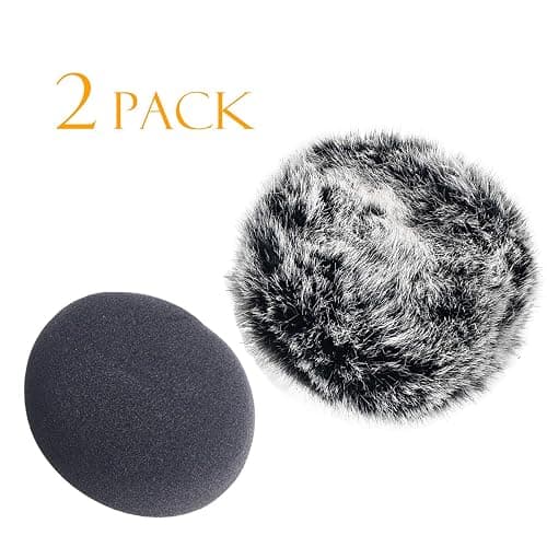 SUNMON Windscreen and Foam Cover for DR-05X DR-05 Mic Recorders, Indoor Outdoor Microphone Wind Muff thumbnail 2