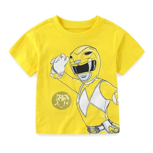 Power Rangers Boys 4 Pack Short Sleeve T-Shirt for Little Kids thumbnail 6