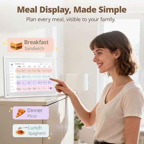 Dragon Touch Calendar, 10.1" Digital Calendar, Gift for Busy Families Scheduling, 2026 Family Wall Planner, 1080P Full HD Interactive Touchscreen, Smart Chore Chart and Home Organization, UK Adapter thumbnail 7
