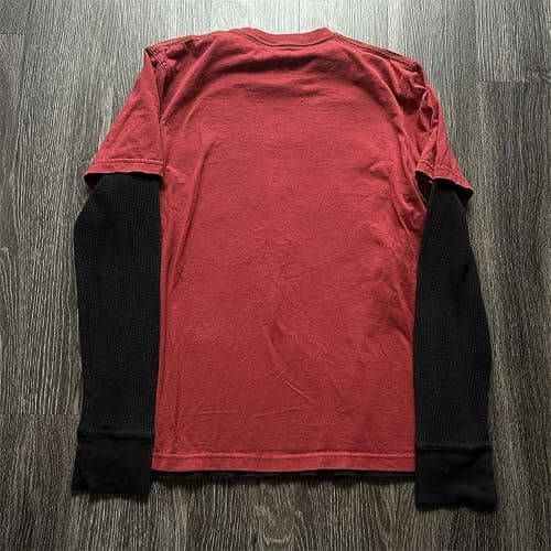 Alyweatry Emo Grunge Shirts Women Fake Two-Piece 2000s Graphic Long Sleeve Vintage Y2k Top Teen Goth Alt Clothes thumbnail 4