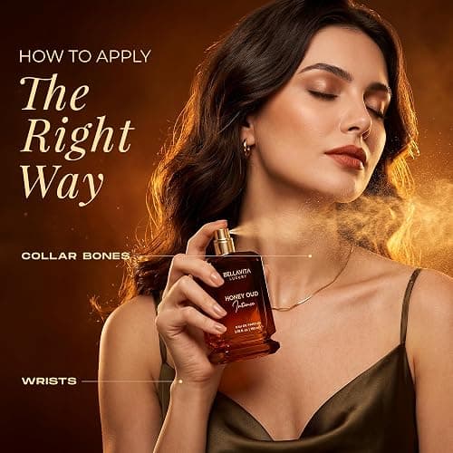 Bellavita Luxury Honey Oud Intense Eau De Parfum | Long-Lasting Unisex Perfume | 100 ml | Honey, Oud, Vanilla & Amber Fragrance | Rich Oriental Woody Perfume for Men & Women thumbnail 6