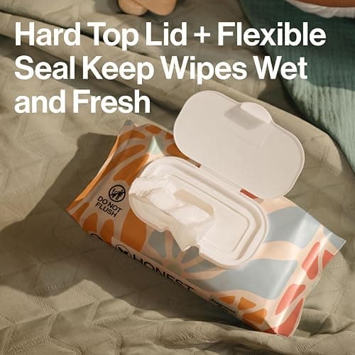 The Honest Company Hypoallergenic Multi-Use Baby Wipes for Sensitive Skin, Sunburst, 864 Count thumbnail 5