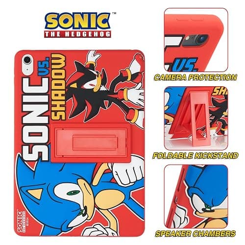 Sonic Kids iPad Case - 10.9 Inch Case for iPad 10th Generation (2022) & A16 11th Generation 11 inch (2025) - Tablet Cover with Stand, Shockproof Silicone Protector thumbnail 4