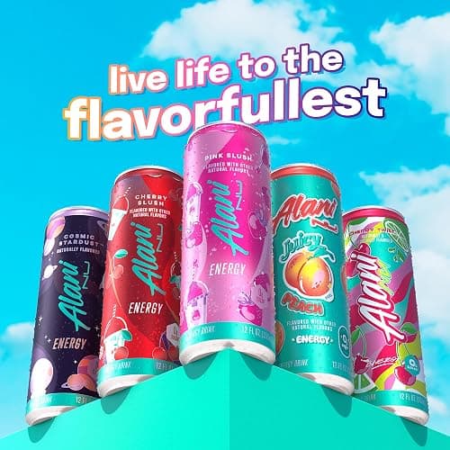 Alani Nu PINK SLUSH, Sugar Free, Low Calorie Energy Drinks, 200mg Caffeine, Biotin, B Vitamins, Zero Sugar, 10 Calories, 12 Fl Oz Cans, 12 Pack thumbnail 9
