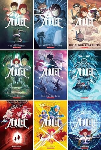Amulet 1-9 Box Set (The Stonekeeper;The Stonekeeper's Curse; The Cloud Searchers; The Last Council; Prince of the Elves; Escape from Lucien; Firelight; Supernova; Waverider Amulet) thumbnail 5