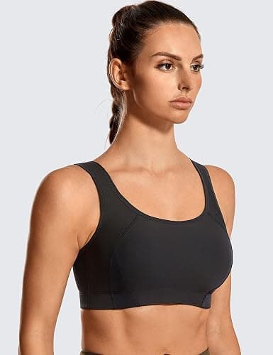 SYROKAN Bounce Control Plus Size Sports Bras for Women High Support Double Back Hooks Full Coverage Padded Wireless Bra thumbnail 6