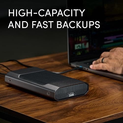 SanDisk Professional 24TB G-Drive Enterprise-Class External Desktop Hard Drive - 7200RPM Ultrastar HDD Inside, USB-C (10Gbps), USB 3.2 Gen 2, Mac Ready - SDPHF1A-024T-NBAAD thumbnail 3