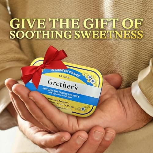 GRETHER'S Pastilles Classic Blackcurrant Natural Remedy Dry Mouth Relief - Soothing Throat & Healthy Voice - Long-Lasting Flavor, Gift for Singers - 1-Pack - 3.75 oz. thumbnail 3