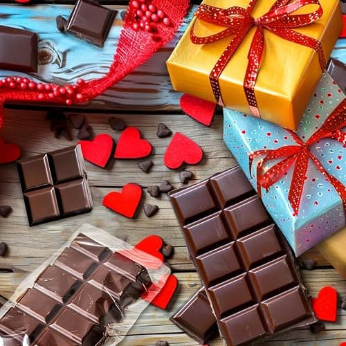 Mity rain Chocolate Bar Mold Deep, Silicone Thick Chocolate Bar Mold for Stuffed Bar, Square Knafeh Pistachio Chocolate Bar Break Apart Candy Bar Molds with 100pcs Storage Bags - square deep chololate thumbnail 2
