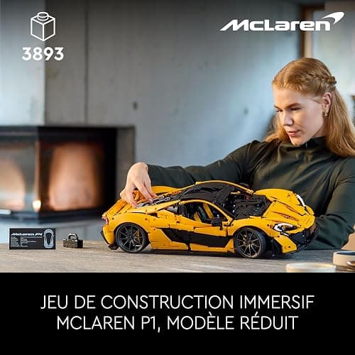 LEGO Technic McLaren P1 - Kit Maquette Hypercar pour Adultes - Idée Cadeau pour Les Passionnés de Voitures - Objet Collector à Échelle Réduite - Réplique de Voiture de Course 42172 thumbnail 4