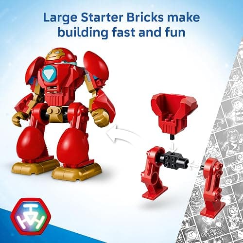 LEGO Marvel Iron Man and His Awesome Friends Ultron vs. Iron Man 11209 | Preschool Building Toys for Boys & Girls, Ages 4+, Marvel Action Figures, Sturdy Build for Pretend Play, 96 pieces, Gift Idea thumbnail 3