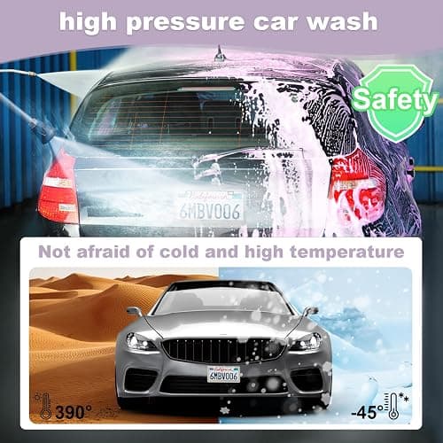 QUANQIUFEI Bling License Plate Frames for Women, Sparkly Rhinestone Diamond Car Accessories with Glitter Crystal Caps (1 Pack White) thumbnail 6