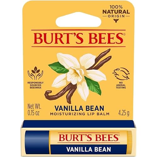 Burt's Bees Lip Balm, Vanilla Bean, Lip Moisturizer With Responsibly Sourced Beeswax, Tint-Free, Natural Conditioning Treatment, 1 Tube, 0.15 oz. thumbnail 10