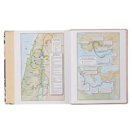 KJV Holy Bible, Large Print Note-taking Bible, Vegan Leather Hardcover - King James Version, Dusty Peach Printed (KJV Note-taking Editions) thumbnail 12