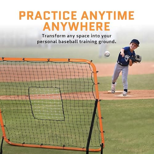 ACELETIQS Volleyball Rebounder Net, Soccer Rebounder, Lacrosse Rebounder, Baseball Rebounder Net | Improve Pitching and Fielding Training, Spiking, Passing and Shooting Skills thumbnail 5