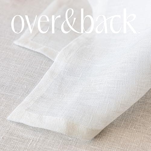 Over&Back Washed 100% Linen Cloth Napkins - Washable Napkins Set for Mixing, Matching, and Creating a Custom Home Decor Tablescape - Ivory thumbnail 7