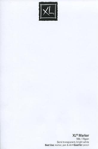 Canson XL Series Marker Paper, Foldover Pad, 9x12 inches, 100 Sheets (18lb/70g) - Artist Paper for Adults and Students thumbnail 4