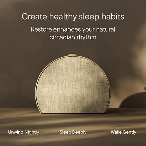 Hatch Restore 3 Sunrise Alarm Clock, Sound Machine, Smart Light (Greige) - White Noise, Screen-Free Sleep Routine thumbnail 6