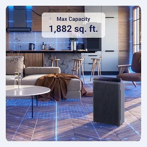 WINIX 5510 Air Purifier (New Generation of 5500-2 with App Support) for Home Large Room Up to 1881 Ft² in 1 Hr, True HEPA, High Deodorization Carbon Filter and Auto Mode, Captures Pet Allergies, Smoke thumbnail 3