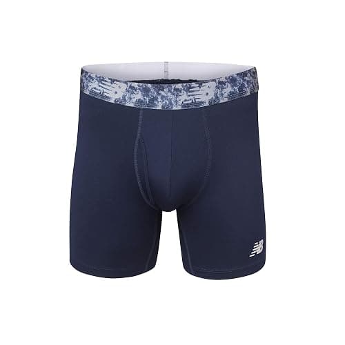 New Balance Men's Performance Boxer Briefs with Fly, Breathable Stretch Underwear, Moisture Wicking, Soft Waistband (3 Pack) thumbnail 4