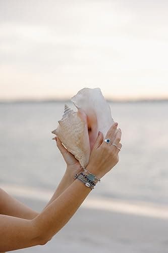 Sea Stamped Sea Glass Adjustable Bracelet-Made From Recycled Glass-Light Blue Free Form Sea Glass Piece with Waterproof Gray Thread-Unique Gift thumbnail 5