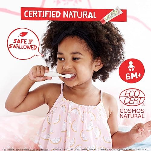 Jack N Jill Natural Toothpaste, 1.76 oz (Variety Pack of 5) | Fluoride Free Kids & Toddlers Toothpaste, Gently Cleans Teeth, Helps Soothe Gums, 40% Xylitol, BPA Free, No Artificial Dyes thumbnail 3