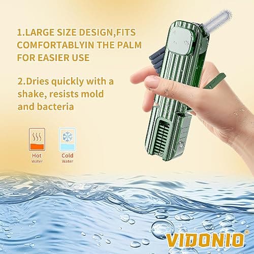 2Pcs 4 in 1 Cup Lid Gap Cleaning Brush Set,Multifunctional Crevice Cleaning Brush for Bottle,Multipurpose Bottle Cleaner with Compact Design Tiny Silicone Cup Holder Cleaner Tool,Kitchen Gadgets thumbnail 4