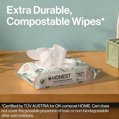 The Honest Company Hypoallergenic Multi-Use Baby Wipes for Sensitive Skin, Geo Mood, 288 Count thumbnail 4