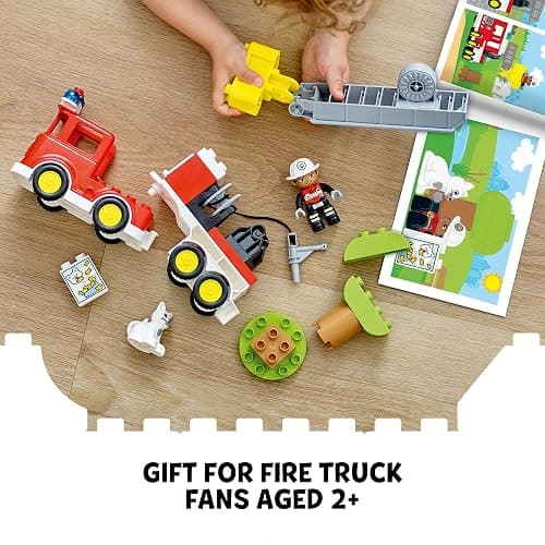 LEGO DUPLO Town Fire Truck 10969 Building Toy Set for Toddlers, Preschool Boys and Girls Ages 2-5 (21 Pieces) thumbnail 6