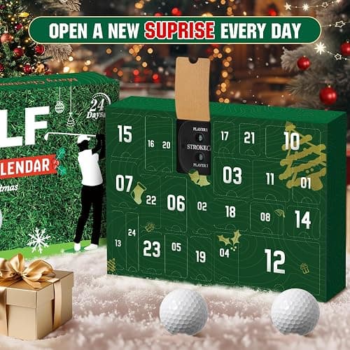 Golf Advent Calendar 2026 for Adult Men Teen Boy, 24-Day Christmas Calendar for Father, Husband, or Boyfriend, Perfect Holiday Gift Featuring Golf Balls, Tees, Ball Markers thumbnail 8