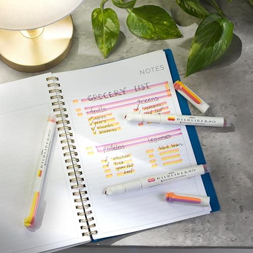 Zebra Pen Mildliner Mix Dual Color Highlighter Marker Set, Chisel Tip, No Bleed, Ideal for Bible Highlighting, Journaling, Note-Taking, School and Office Supplies, Assorted Colors, 6-Pack (77706) thumbnail 7