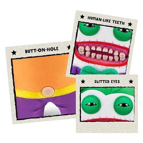 Fuggler x DC by ZURU Funny Ugly Monster, Plush, Collectible, Toy (Joker) thumbnail 5