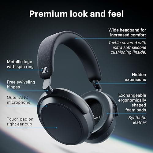 Sennheiser MOMENTUM 4 Wireless Over-Ear Headphones thumbnail 9