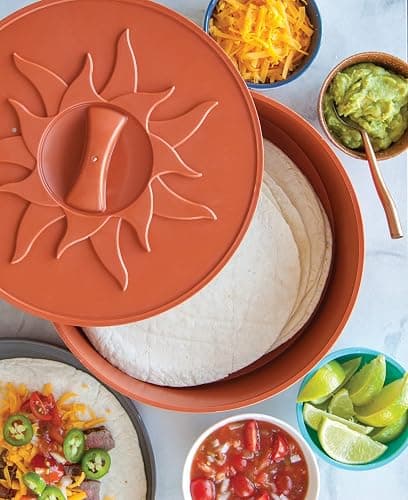 Nordic Ware Microwave Tortilla and Pancake Warmer, 10-Inch Holder - Fits Large Size Tortillas thumbnail 2