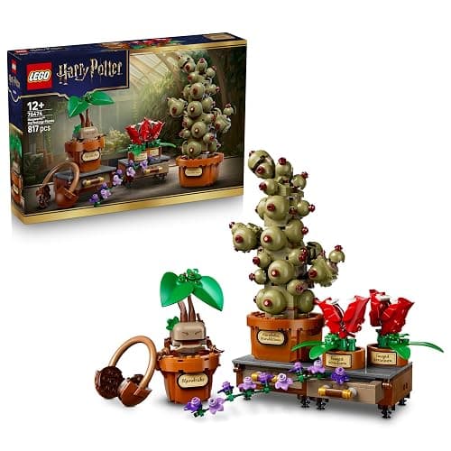 LEGO Harry Potter Hogwarts Herbology Plants - Interactive Toy incl. Artificial Potted Plants w/Flowers - Kids' Room Decor - Gift for 12+ Year Old Girls, Boys & Teenage Fans - 76474 - Image 1